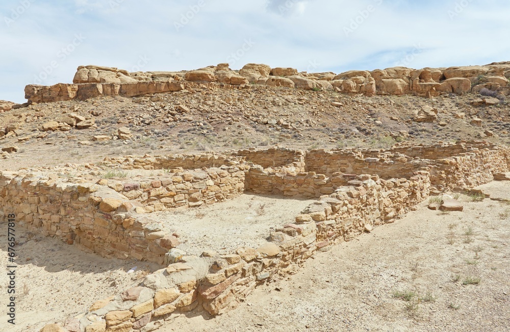 Obraz premium The Casa Rinconada at Chaco Canyon, New Mexico
