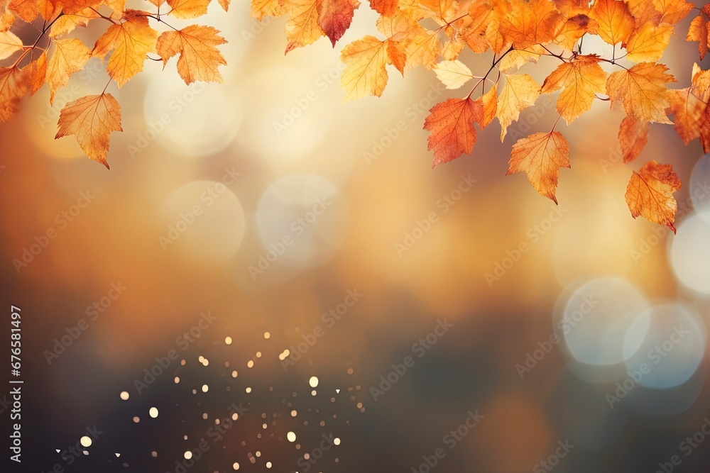 autumn background with leaves, generative ai autumn background with leaves, generative ai