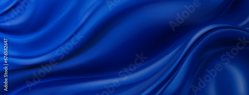 Abstract background with wavy surface in dark blue colors