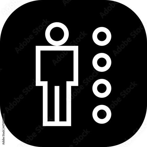 Personal assessment action plan icon with black filled line outline style. assessment, business, management, analysis, success, office, personal. Vector Illustration