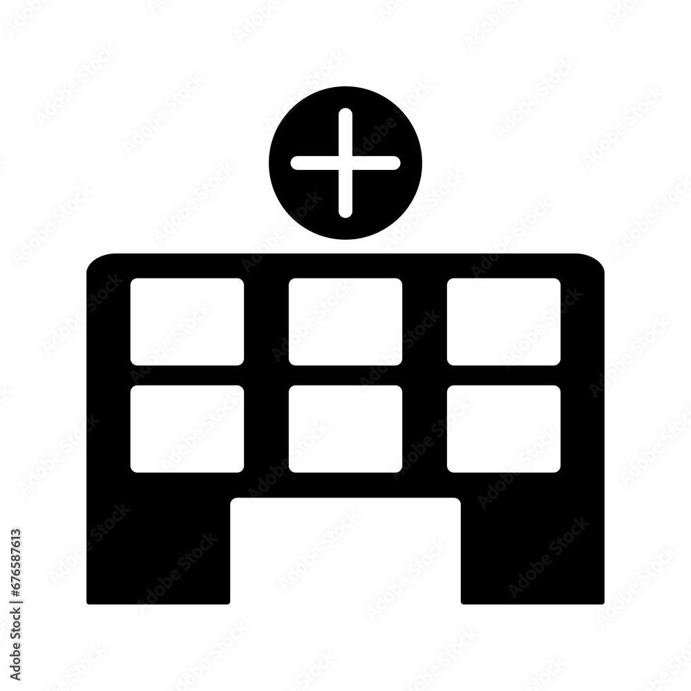 Fototapeta premium Hospital icon PNG file