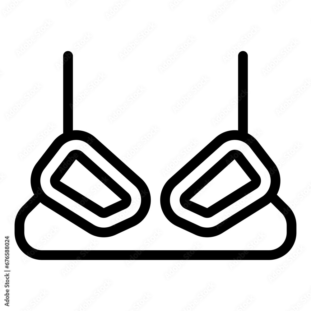 bra icon line style bra icon line style