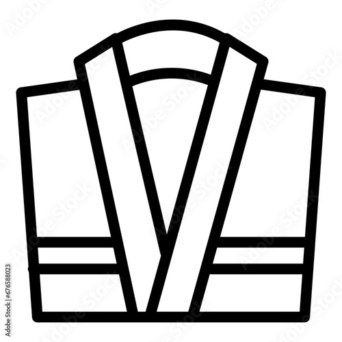 bathrobe icon line style
