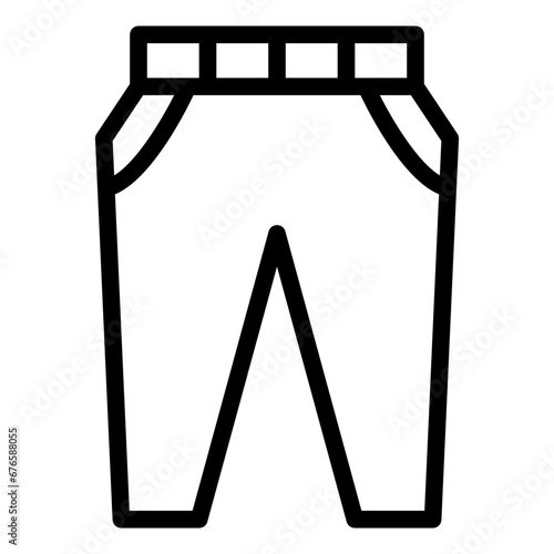 pants icon line style