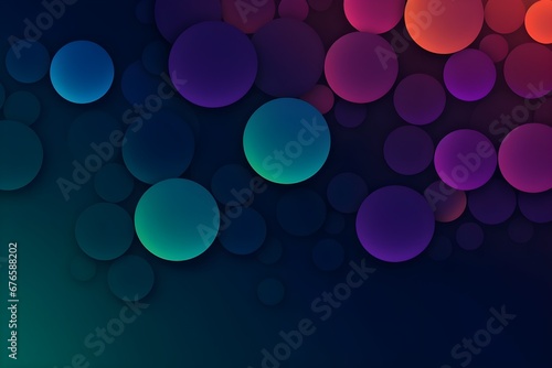 Gradient colorful circles background, simple abstract wallpaper
