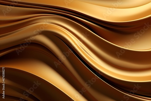 Golden gradient waving abstract style background