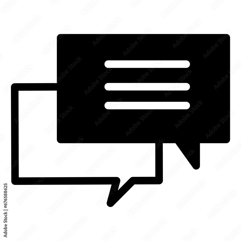 chat icon solid style chat icon solid style