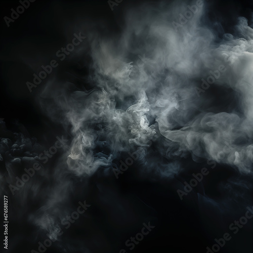 High resolution textured smoke with dark background