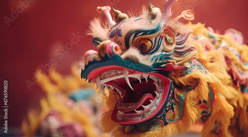 illustration of the new animal of the chinese new year, the dragon, concept chinese tradition