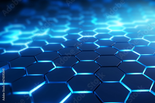 Modern Technology Concept with Hexagonal Pattern