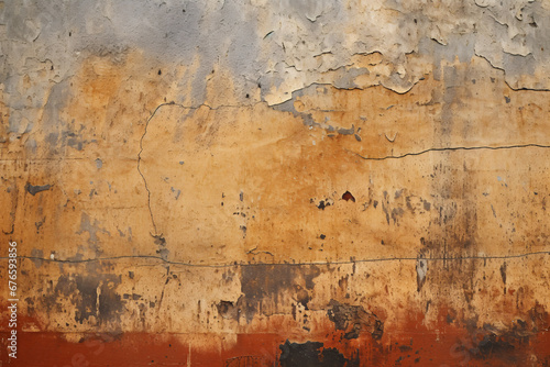 Dirty and Scratched Concrete Wall Background Texture