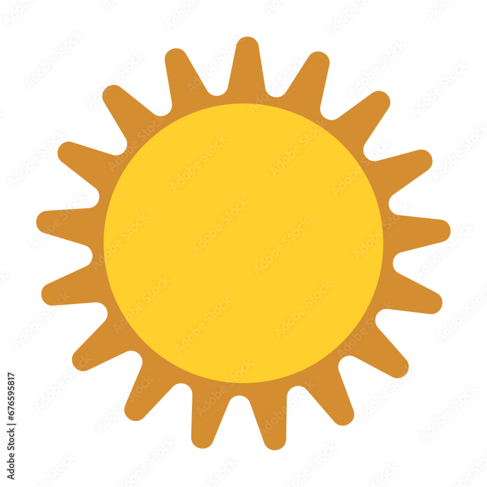 Isolated colored sun icon Vector