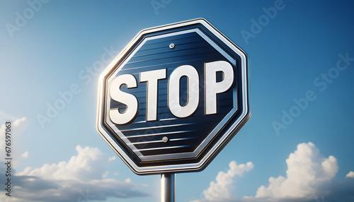 Warning: Stop Sign4 - Generative AI