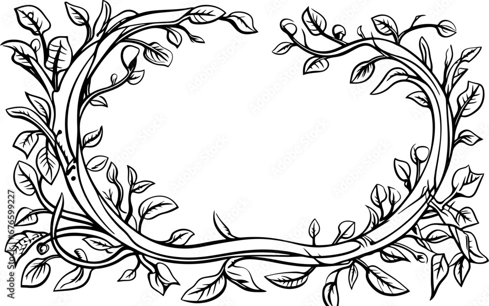ranches with leaves frame sketch ranches with leaves frame sketch