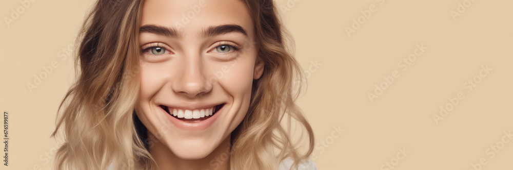Beautiful American good woman nice fashion half body eye contact Beautiful American good woman nice fashion half body eye contact