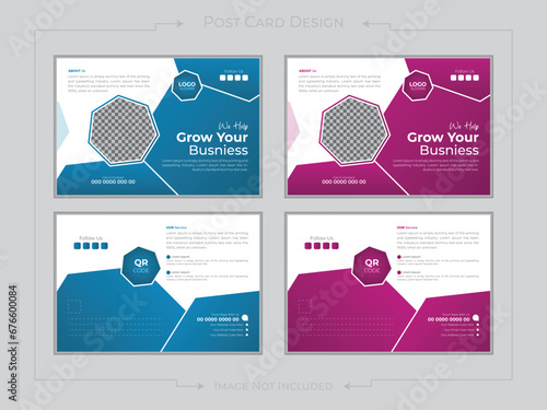 Mortgage Company postcard design template with creative modern layout. Home for sale postcard Eddm Postcard Design, Event Card Design, Direct Mail Template, Invitation Design.