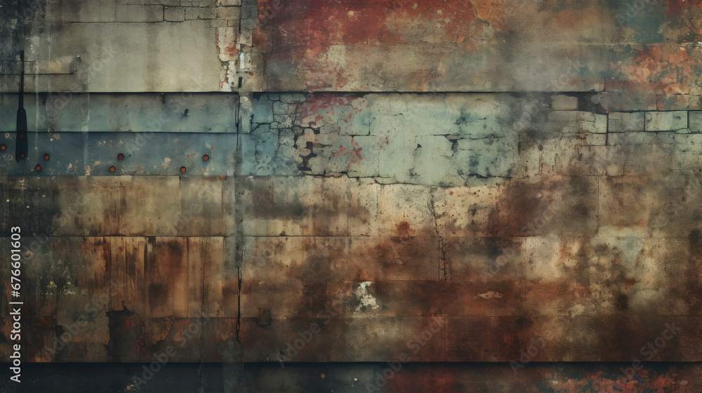 Fototapeta premium Raw Urban Decay Canvas A Grunge Background for Graphic Artists with an Edgy Twist