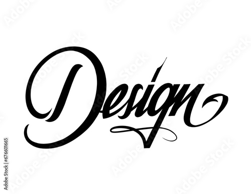 Design calligraphy (ID: 676601665)