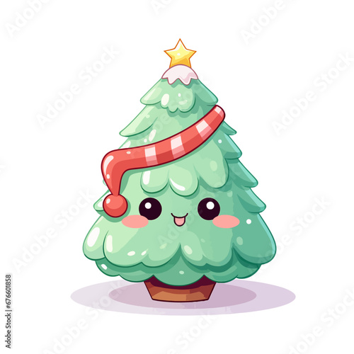 Wallpaper Mural vector colorful christmas tree without background for christmas for postcard Torontodigital.ca