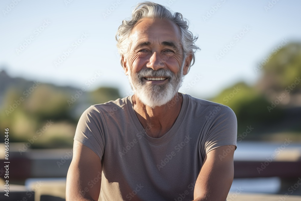 Portrait of senior man doing exercises outside, fitness concept. Senior healthy lifestyle and healthy life middle aged man Portrait of senior man doing exercises outside, fitness concept. Senior healthy lifestyle and healthy life middle aged man