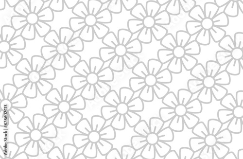 floral and plant seamless pattern background