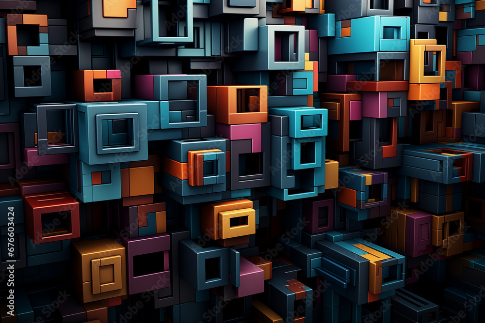 Color Cubes Abstract Wallpaper, A Kaleidoscope of Hues and 3D Blocks for Creative Digital Projects and Graphic Design Color Cubes Abstract Wallpaper, A Kaleidoscope of Hues and 3D Blocks for Creative Digital Projects and Graphic Design