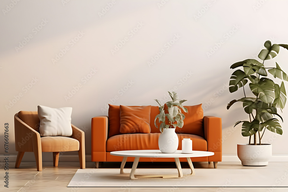Stylish interior, plants and elegant personal accessories. Mock up image, home decor. Interior design, minimalism, calm beige tone Stylish interior, plants and elegant personal accessories. Mock up image, home decor. Interior design, minimalism, calm beige tone