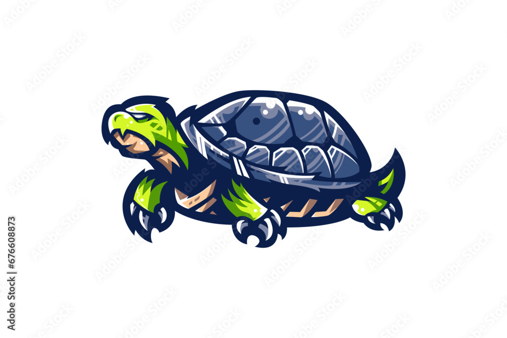 Fototapeta premium turtle vector ilustration for gaming logo