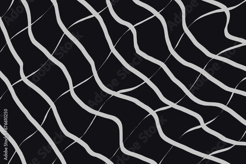 Organic irregular random lines vector seamless doodles. Hand drawn black and white organic doodles isolated on white background. Artistic grunge squiggle lines, doodles background corporate work.