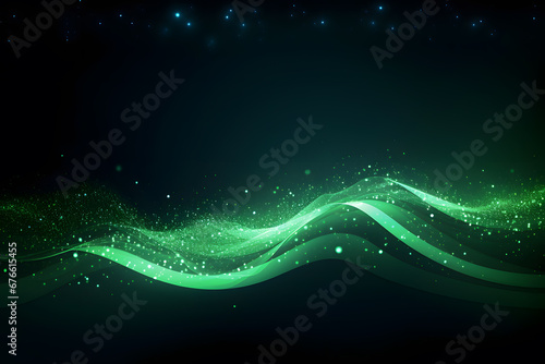 Green abstract art for backgrounds and wallpapers