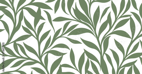 leaf pattern Seamless Elegant abstract background 