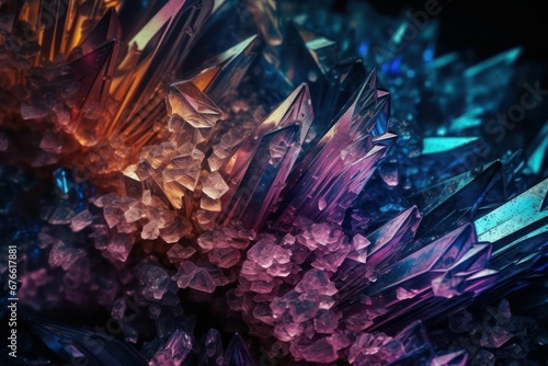 crystals abstract background