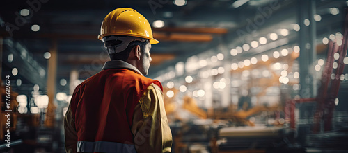 Hard Hat Safety Precautions in a Manufacturing Facility