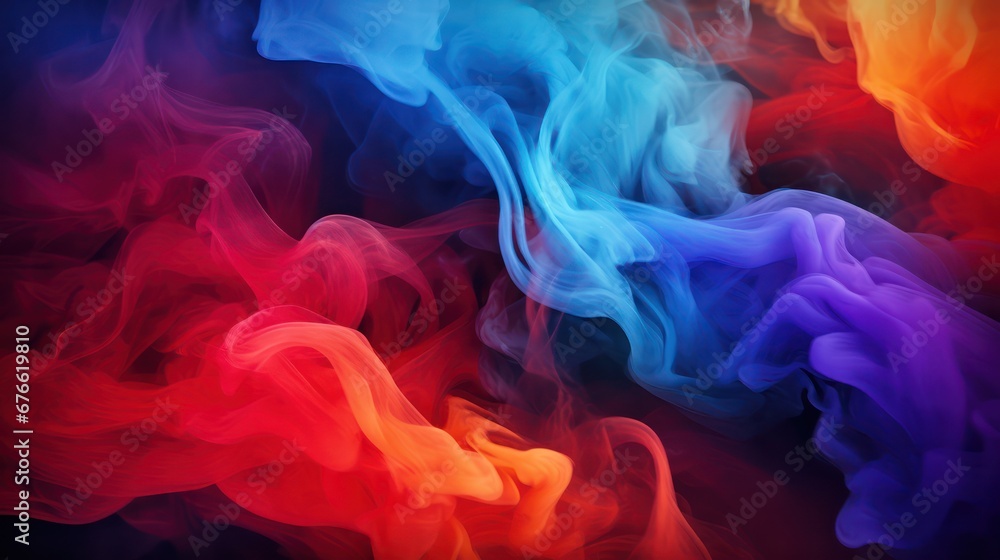 A Spectacular smoke and mist with a variety of bright contrasting colours. Bright and intense abstract backgrounds or wallpapers. A Spectacular smoke and mist with a variety of bright contrasting colours. Bright and intense abstract backgrounds or wallpapers.