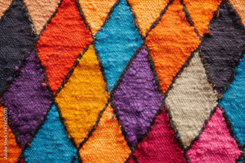  Diamond pattern Moroccan Berber fabric surface material texture
