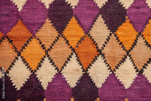  Diamond pattern Moroccan Berber, fabric surface material texture