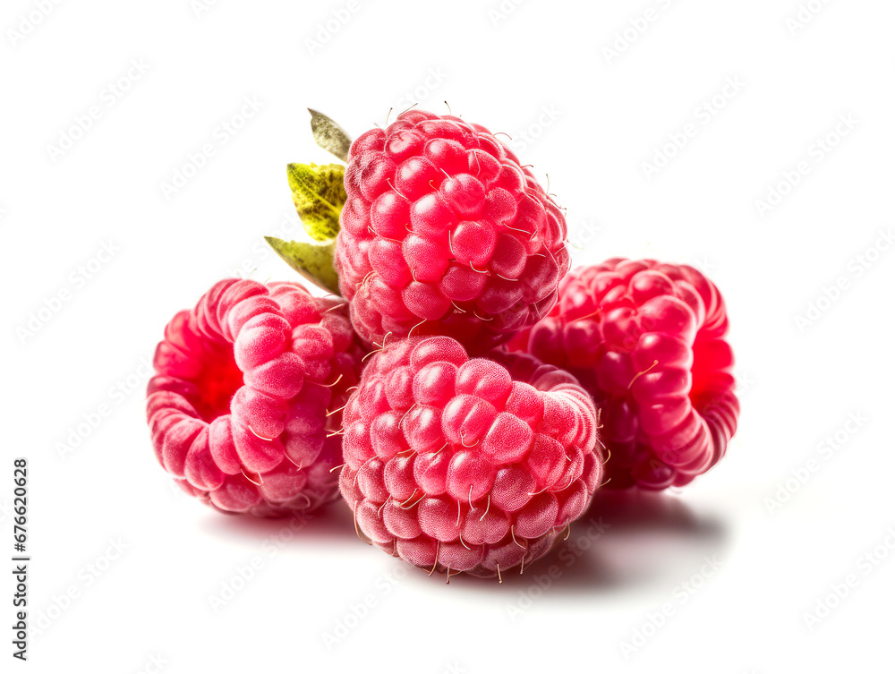 Raspberry isolated on white background. Raspberry isolated on white background.