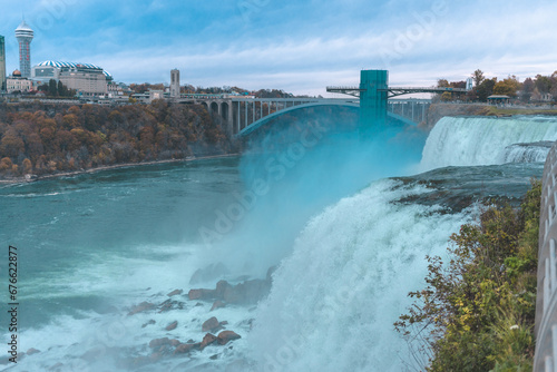 Niagara falls from the river