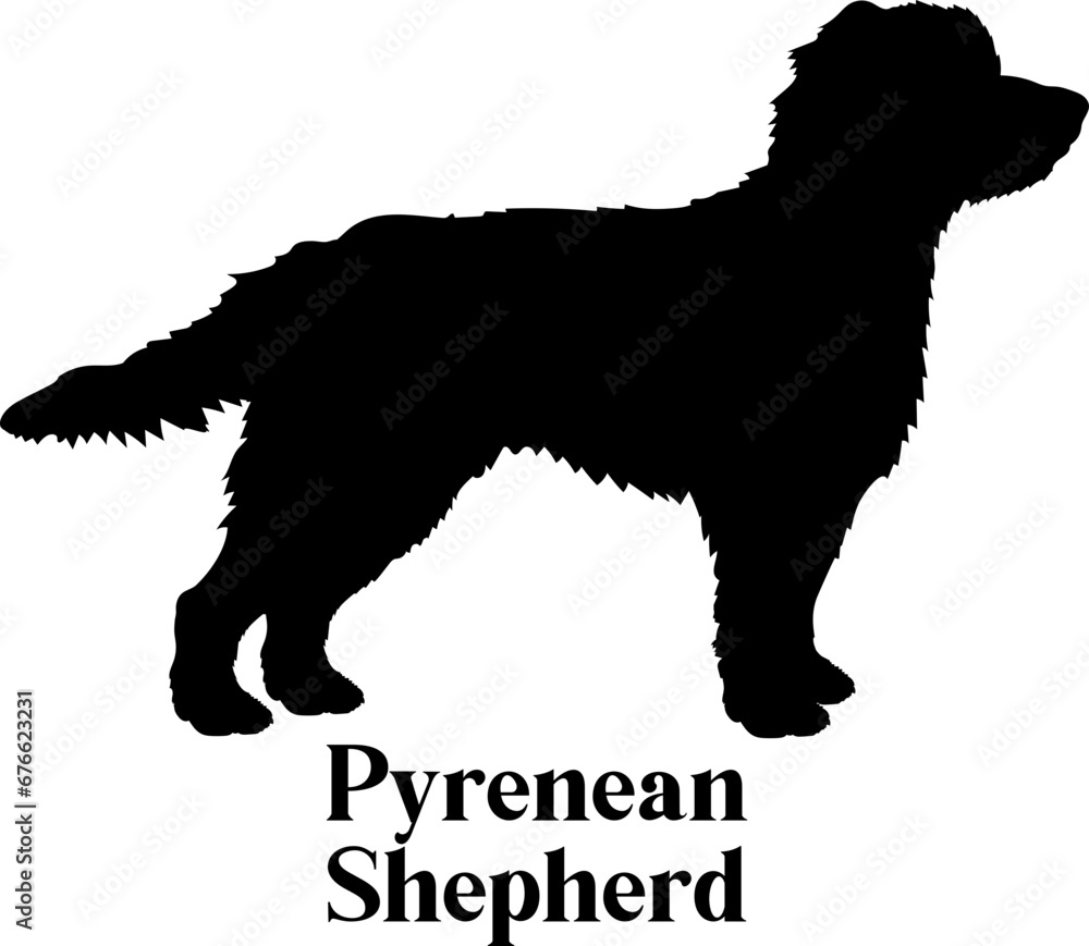 Pyrenean Shepherd Dog silhouette dog breeds logo dog monogram logo dog face vector
SVG PNG EPS