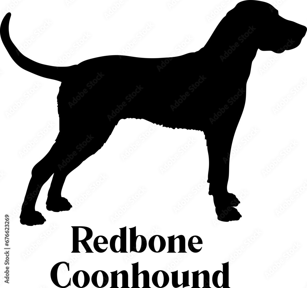 Redbone Coonhound Dog silhouette dog breeds logo dog monogram logo dog face vector
SVG PNG EPS