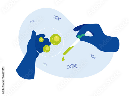 Laboratory illustration. Laboratory test illustration.