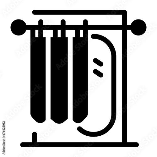 dressing room Solid icon