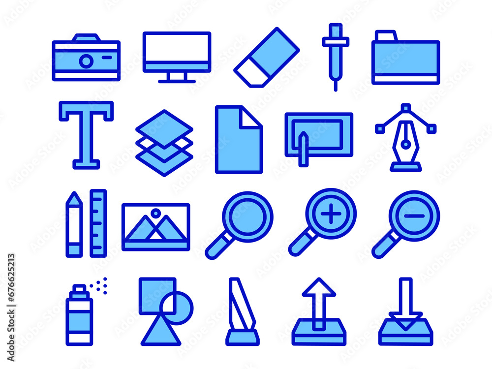 Graphic Design Tools Icon Pack in Two Tone Style. Perfect for Websites, Landing Pages, Mobile Apps, Presentations, and Other Projects. Suitable for User Interface and User Experience UI UX. Graphic Design Tools Icon Pack in Two Tone Style. Perfect for Websites, Landing Pages, Mobile Apps, Presentations, and Other Projects. Suitable for User Interface and User Experience UI UX.