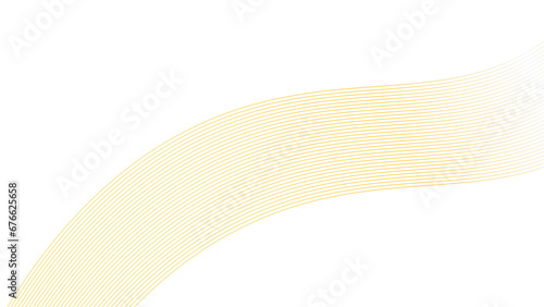 Abstract wave element for design. Digital frequency track equalizer. Stylized line art background. Vector illustration. Wave with lines created using blend tool. Curved wavy line