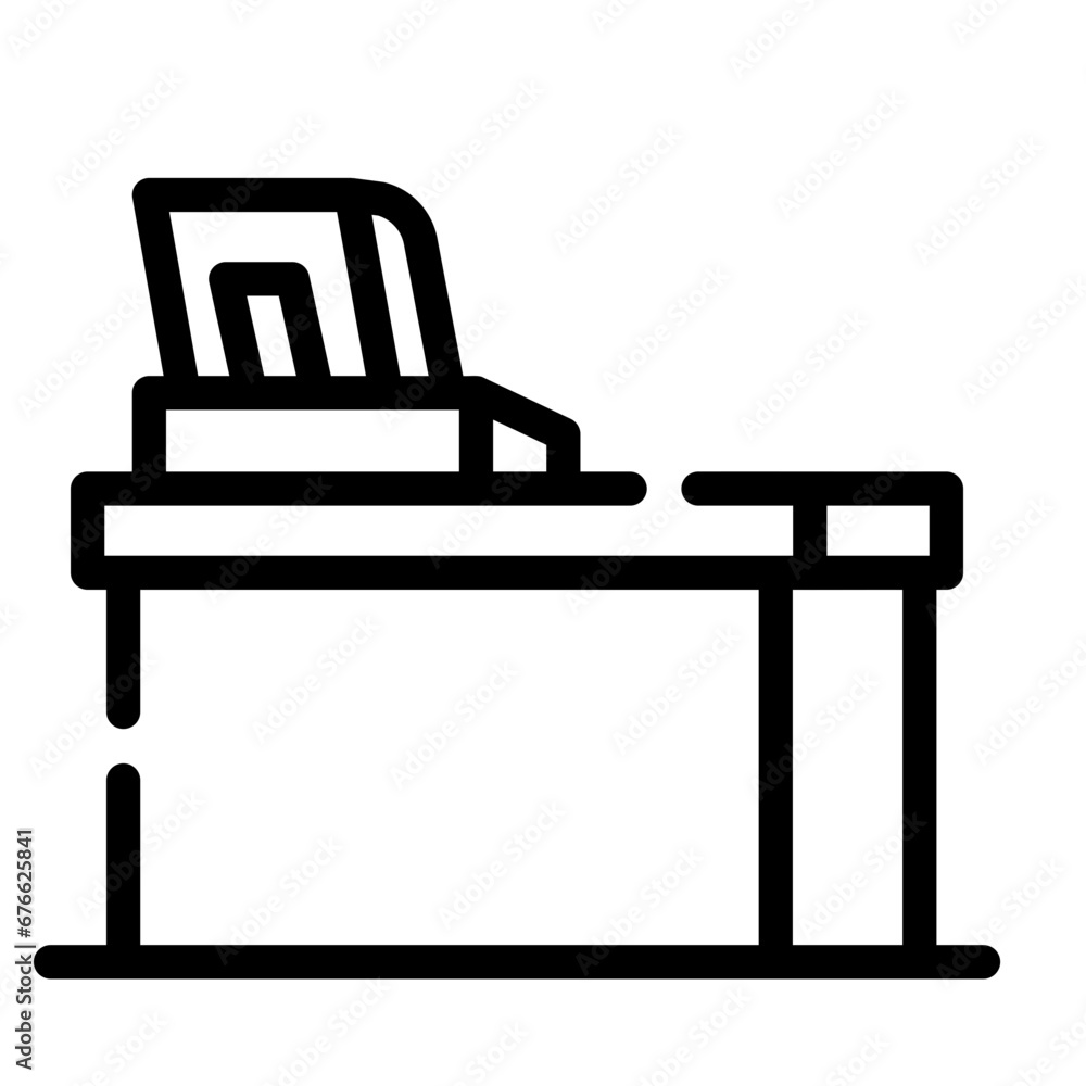 cashier Line Icon cashier Line Icon