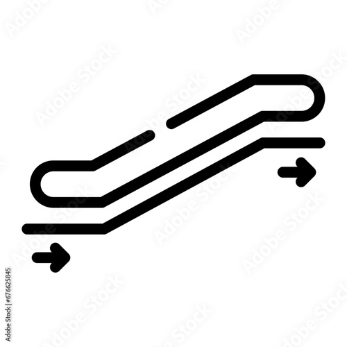 escalator Line Icon