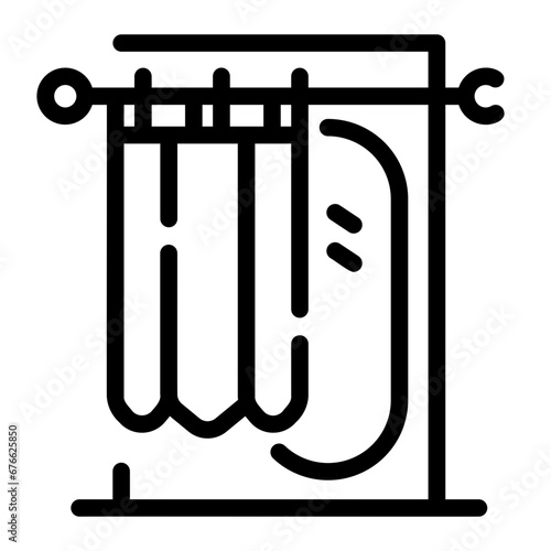 dressing room Line Icon