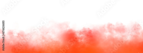 Red Vector isolated smoke PNG. Steam explosion special effect. Effective texture of steam, smoke, fog, clouds, Background of smoke vape