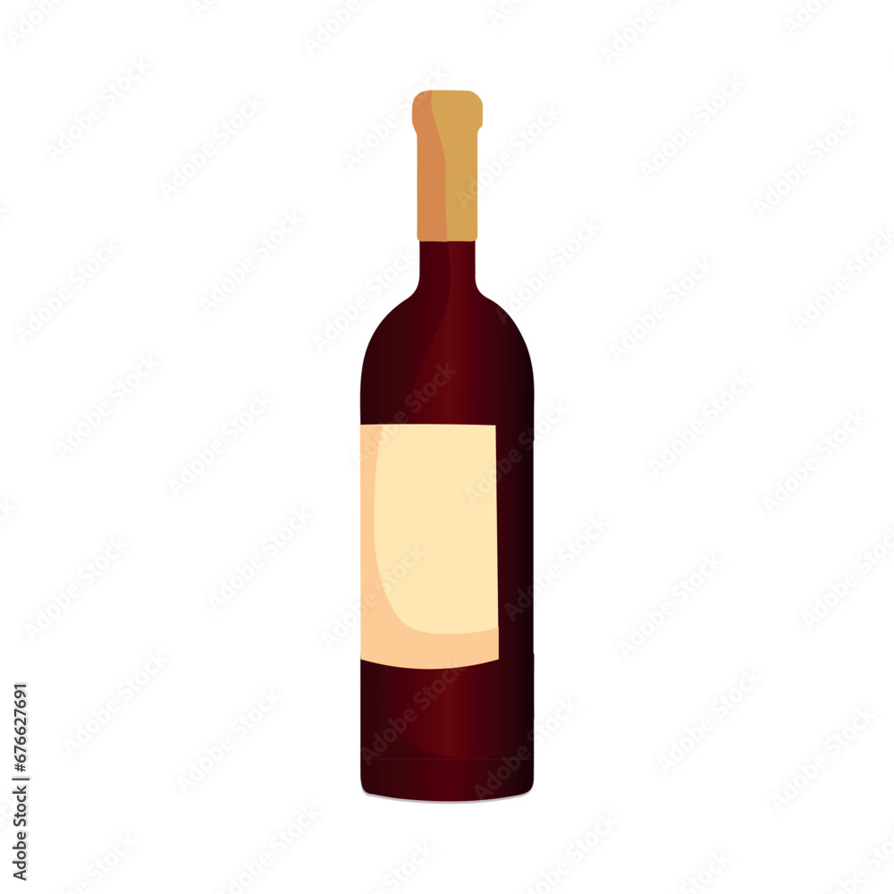 Bottle of red wine on white background Bottle of red wine on white background