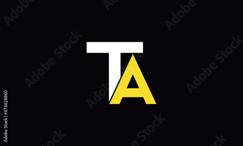 TA Abstract Letters Logo Monogram